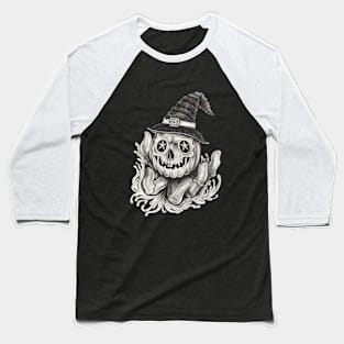 Pumpkin design skull tattoo. Baseball T-Shirt